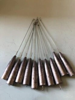10 Plomb Lancer Conique Avec Avançon 12 Gr Démontable Pêche Truite Lemer