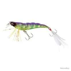 CRYSTAL 3D SHRIMP YO-ZURI 90 Mm Chartreuse Dos Violet