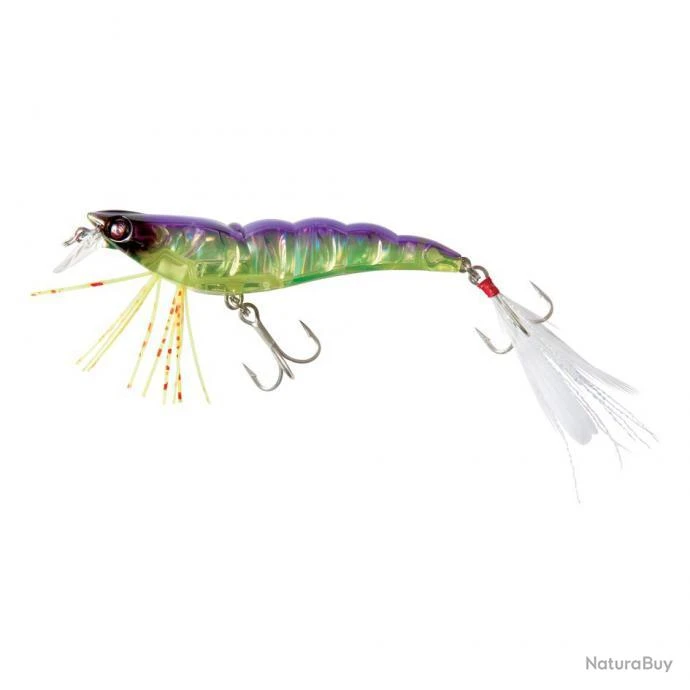 CRYSTAL 3D SHRIMP YO-ZURI 90 Mm Chartreuse Dos Violet 3 CRYSTAL 3D SHRIMP YO-ZURI 90 Mm Chartreuse Dos Violet