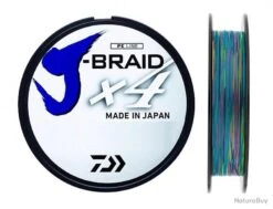 J-Braid X 4 1500 M Multicolore Tresse Daiwa Ø 33/100 / # PE 5.0 / 22.4 Kg / 50 Lb