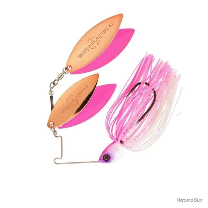 Leurre Sakura Cajun Spinnerbait Double Willow 3/4 Oz - 21g KICKER PINK 3 Leurre Sakura Cajun Spinnerbait Double Willow 3/4 Oz - 21g KICKER PINK