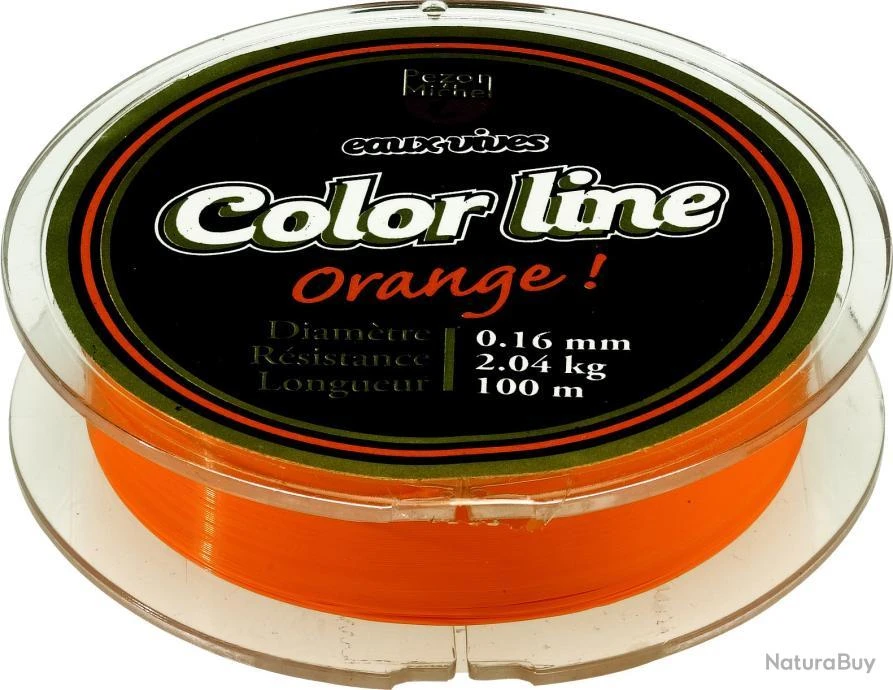 Monofilament Pezon & Michel Eaux Vives Color Line Orange 18,5/100-2,5KG 3 Monofilament Pezon & Michel Eaux Vives Color Line Orange 18,5/100-2,5KG