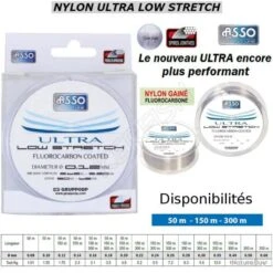 NYLON ULTRA LOW STRETCH ASSO 300 M 0.26 Mm