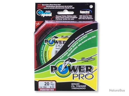 Tresse Power Pro Rouge - Bobine 135m 15/100 3 Tresse Power Pro Rouge - Bobine 135m 15/100