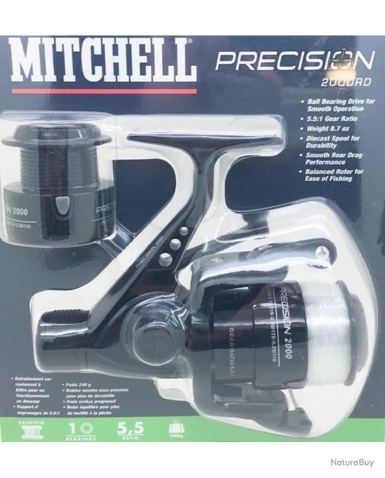 Moulinet Mitchell Truite / Carnassier Precision 2 000 RD + Garni De Nylon 4 Moulinet Mitchell Truite / Carnassier Precision 2 000 RD + Garni De Nylon – Image 2