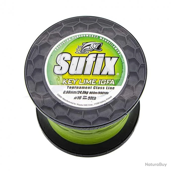 Sufix Nylon Lime IGFA Jaune 50lb 3 Sufix Nylon Lime IGFA Jaune 50lb
