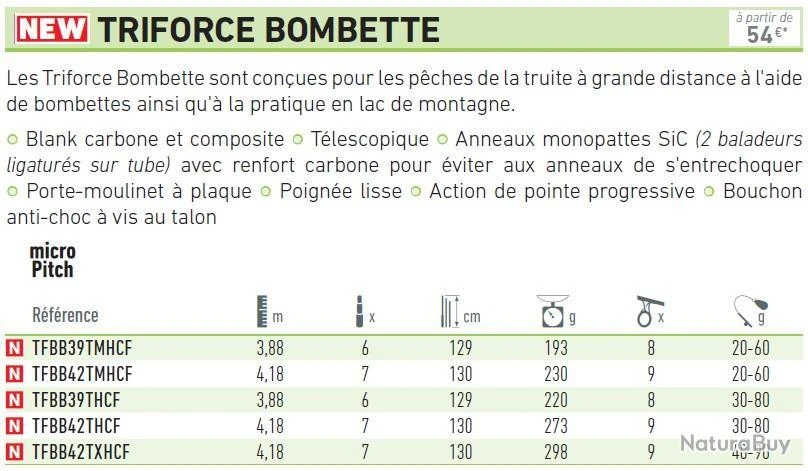 Triforce 4.18 M 30-80 G Canne Bombette Daiwa 4 Triforce 4.18 M 30-80 G Canne Bombette Daiwa – Image 2
