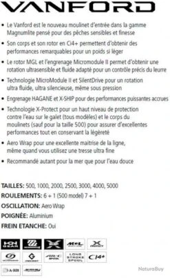 Vanford 1000 Moulinet Spinning Shimano -Pêche Soldes 00002 Vanford 1000 Moulinet Spinning Shimano