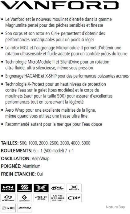 Vanford C3000 Moulinet Spinning Shimano 4 Vanford C3000 Moulinet Spinning Shimano – Image 2