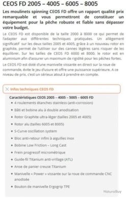 Moulinet Ceos 6005 FD Sakura 7 Moulinet Ceos 6005 FD Sakura -Pêche Soldes 00003 Moulinet Ceos 6005 FD Sakura